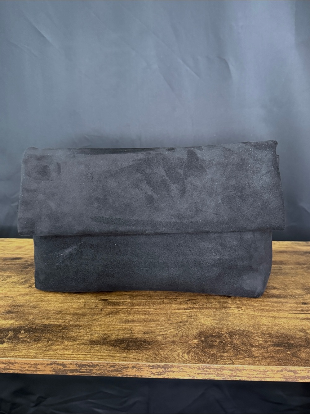 Moda Luxe Black Fold-Over Purse